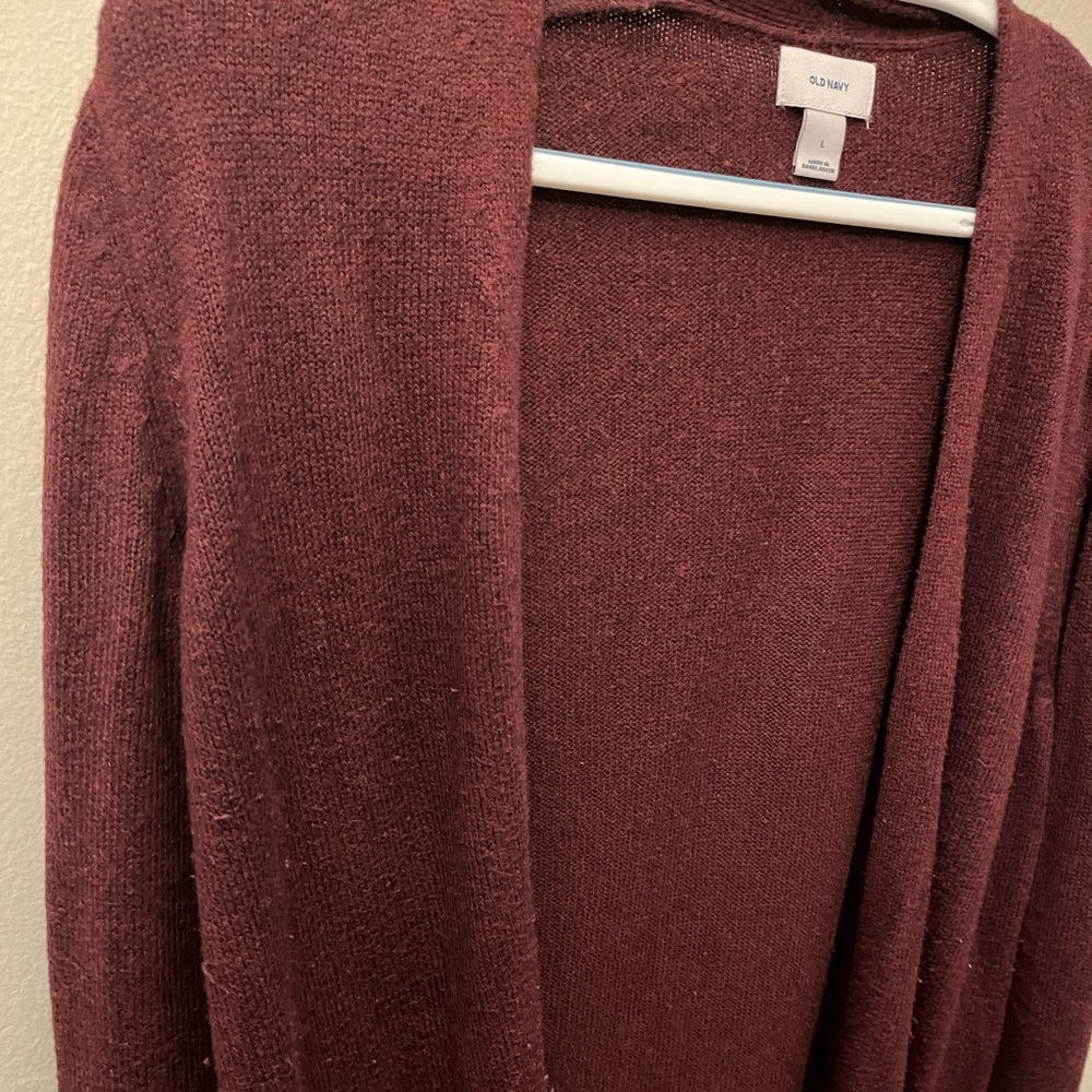 Old Navy Maroon Cardigan - Picture 3 of 6